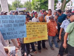 Koptan Tanah Perjuangan Demo, Minta DPRD Bentuk Pansus Terkait PT.Socfindo Diduga Serobot Lahan
