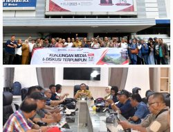 Pj Gubernur Sumut Hassanudin Lepas Wartawan Unit Pemprov Kunjungan Media ke Danau Toba
