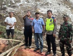 Polres Simalungun Bersama Tim Gabungan Masih Mencari Dua Korban Tanah Longsor