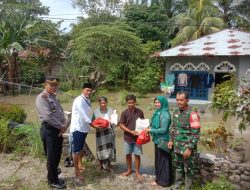 Sungai Titi Nibung Meluap Menggenangi Halaman 24 Rumah di Desa Empat Negeri dan 12 Rumah di Desa Kuala Gunung