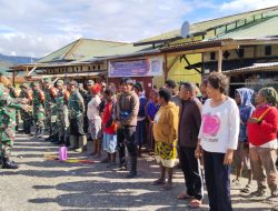 Sambut Bulan Damai Kodim 1715 Yahukimo Bersama Masyarakat Papua Laksanakan Karya Bhakti di Dekai dan Oksibil