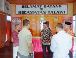 Hari Pertama Bertugas Pj Bupati Batu Bara Nizhamul Inspeksi Kantor Camat Talawi