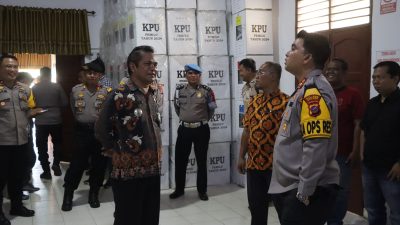 Kapolres Batu Bara Cek Gudang Logistik PPK Sei Suka