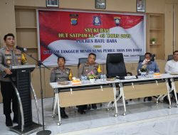 Syukuran HUT Satpam ke 43 Tahun 2024, Kapolres Batu Bara : Sukseskan Pemilu Aman dan Damai