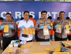 Kapolres Batu Bara Pimpin Press Release Pengunggkapan Kasus Narkoba