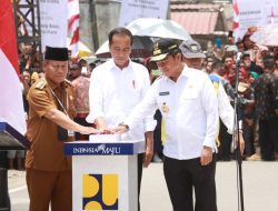 Kapolres Simalungun Hadiri Peresmian Inpres Perbaikan Jalan Daerah Sumut Oleh Presiden Joko Widodo