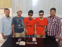 Polsek Perdagangan Tangkap 3 Orang Pria Terkait Peredaran Narkoba di Bandar Huluan