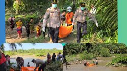 Kapolsek Indrapura Beserta Personil Evakuasi Temuan Mayat di Aliran Sungai Dalu Dalu