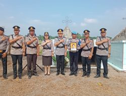 Sambut Hari Bhayangkara ke 78, Polres Batubara Upacara Ziarah di Taman Makam IPDA Aumerta Martua Garingging Lima Puluh