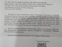 DPP KAMPUD Dukung Ombudsman RI Lampung Usut Dugaan Mal Administrasi di Dinas Perkim Bandar Lampung