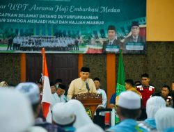 Pj Bupati Bupati Batu Bara Sambut Kepulangan Jemaah Haji