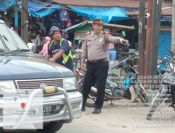 Kapolsek Perdagangan Beri Arahan Kepada Juru Parkir di Pekan Kerasaan I 