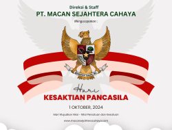 Keluarga Besar PT.Macan Sejahtera Cahaya Mengucapkan