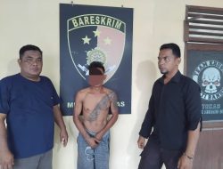 Polsek Medang Deras Amankan Seorang Pria Diduga Pelaku Pencurian