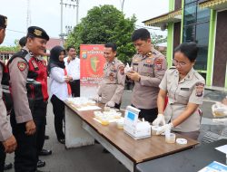 Polres Batu Bara Gelar Tes Urine Personil Dan Jajaran