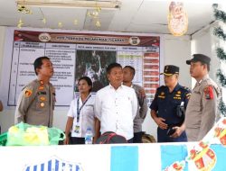 Bupati Simalungun Tinjau Pos Pam Pelabuhan Tigaras, Himbau Masyarakat Jaga Kekondusifan