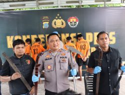 Polres Batu Gelar Press Release Adik Kandung Pukul Abang Hingga Tewas dan Pengancaman