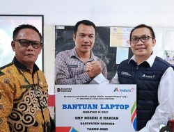 Jalankan Program TJSL, PT. Inalum Salurkan 16 Laptop ke Sekolah Samosir