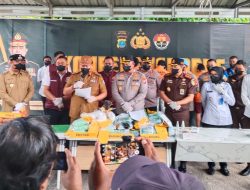 Polres Batu Bara Musnahkan Barang Bukti Narkoba