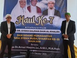 Directur Oprasional PT.MSC Bersama CEO Media Trabasnews.com Hadiri Wisuda Syekh Muda/Syarifah TNAJ Bandar Tinggi