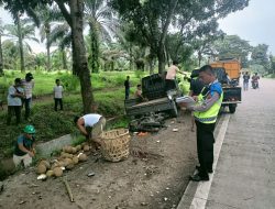 Tabrakan Bruntun di Jalan Lintas Sumatera Pengendara Sepeda Motor Tewas Ditempat