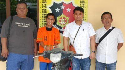 Polsek Perdagangan Lakukan Peroses Hukum Terhadap Pelaku Curanmor Yang Diserahkan Warga