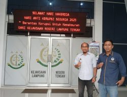 Dugaan Korupsi Dana Hibah Kesra dan Kesbangpol, DPP KAMPUD Penuhi Jadwal Wawancara Di Kejari Lampung Tengah