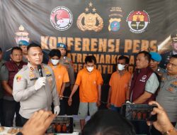 Polres Batu Bara Gelar Press Release 3 Tersangka Pengedar Sabu Ditangkap,Barbut 1 Kilogram Lebih dan 1 Pucuk Air Soft Gun