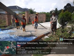 Proyek Silmuman Rekonstruksi Jalan Kabupaten di Nagori Bandar Rejo Dikerjakan Tanpa Plang Informasi