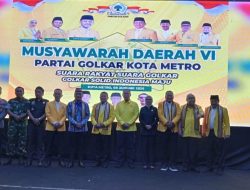Musda VI Partai Golkar Kota Metro, Hanan A Rozak: Jadikan Kantor Golkar Sebagai Rumah Bersama dan Aspirasi Masyarakat