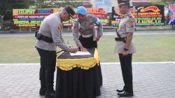 Kapolres Batu Bara Pimpin Serahterima Jabatan Empat Pejabat Utama Dan Kapolsek