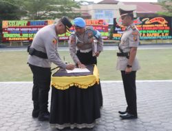Kapolres Batu Bara Pimpin Serahterima Jabatan Empat Pejabat Utama Dan Kapolsek
