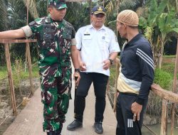 Kunjungan Dandim 0208/Asahan Tinjau Jembatan Gantung Memberi Harapan Baru Bagi Warga Desa Kandangan
