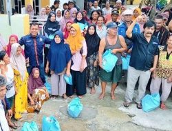 Wappress dan IWO Batu Bara Salurkan 150 Paket Sembako Kepada Waga Kurang Mampu