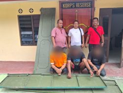 Tiga Pelaku Pencuri 5 Pintu Besi Rumah Walet Berhasil Dibekuk Tim Reskrim Polsek Perdagangan