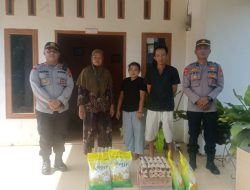 Kapolsek Perdagangan Iptu Patar Banjarnahor.SH,.MH Beserta Jajaran Berikan Bantuan Tali Asih Kepada Nurmansyah Korban Kebakaran