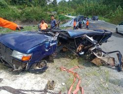 Tiga Meninggal Dunia, Sat Lantas Polres Simalungun Tangani Cepat Laka Lantas Maut Di Tanjakan Dolok Panribuan
