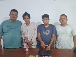 Miliki Sabu, Wahyu Andika Dan Dedi Putra Tak Berkutik Diborgol Polisi di Huta I Bandar Rejo
