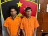 Polsek Air Putih Tangkap Dua Pria Diduga Pelaku Pencurian Disekolah