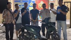 Maling Motor Tetangga Sendiri Ini Tak Sempat Kabur Dari Kepungan Tim Reskrim Polsek Gunung Malela