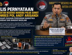 Direktur Reserse Narkoba Polda Sumut Kombes Pol Andy Arisandi Tanggapi Dugaan Peredaran Narkotika di Bandar dan Bandar Masilam, Masyarakat Harap Penindakan Nyata